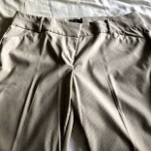 NEW NY&Co Tan Pinstripe Slacks